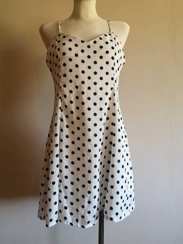 Letnia sukienka w kropki - vintage
