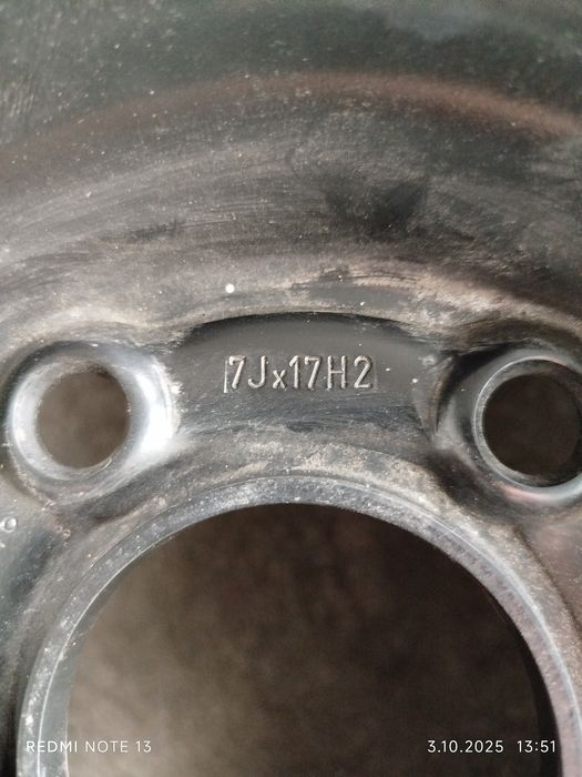 1szt Felga Stalowa Citroen/Peugot/Toyota 7Jx17cali (5x108,ET42)