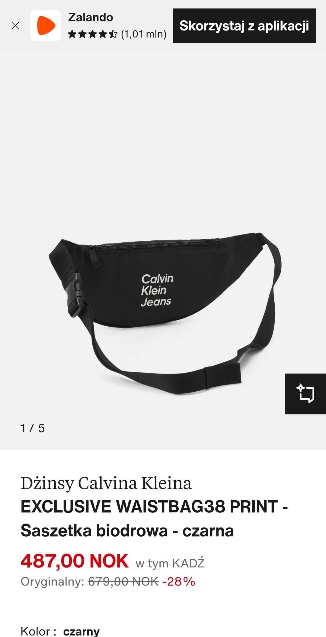 Nerka calvin klein saszetka torba torebka