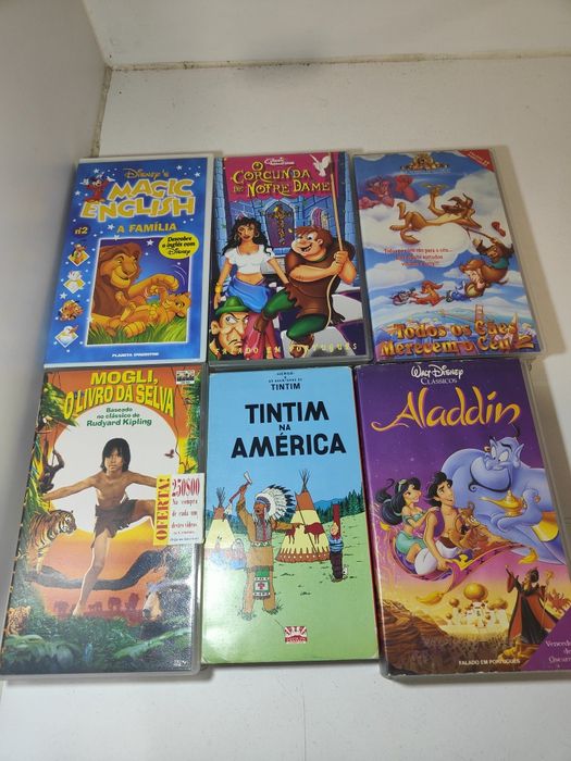 Lote Vhs Infantil 4 - Ver lista Abaixo - PROMOÇÂO 1 €