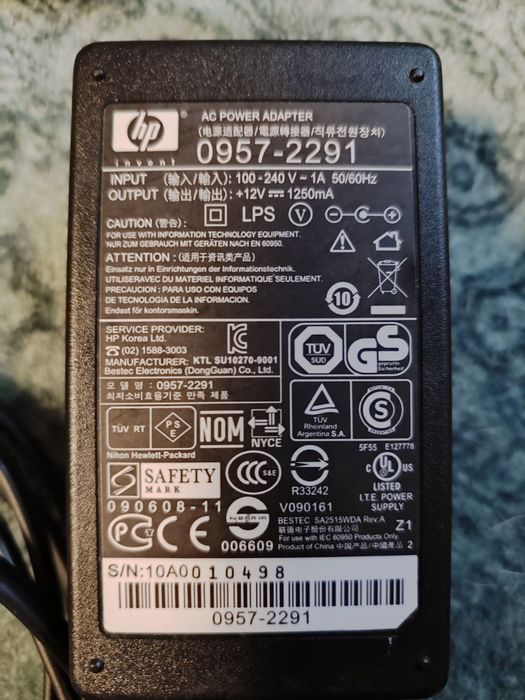 Блок живлення прінтера НР