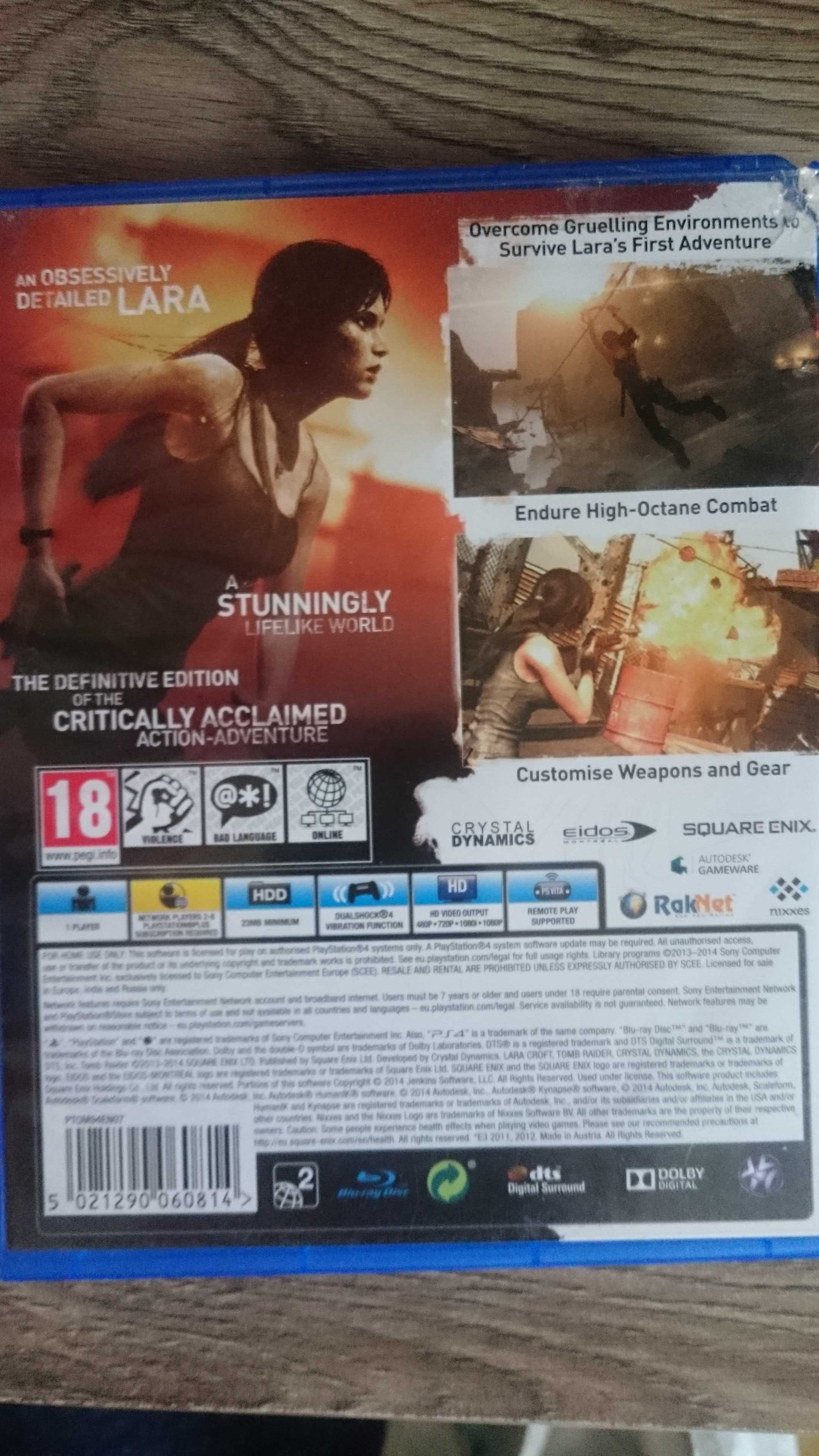 Tomb Raider DEFINITIVE EDITION PS4 Playstation 4 Uncharted