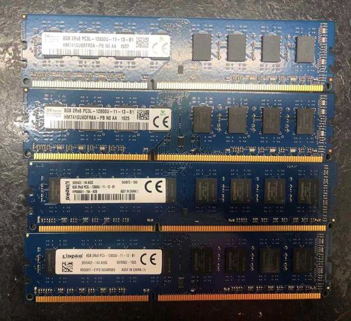 Память для ПК комп'ютера DDR3/DDR3L 8 гб 1600 Мгц Hynix/Kingston