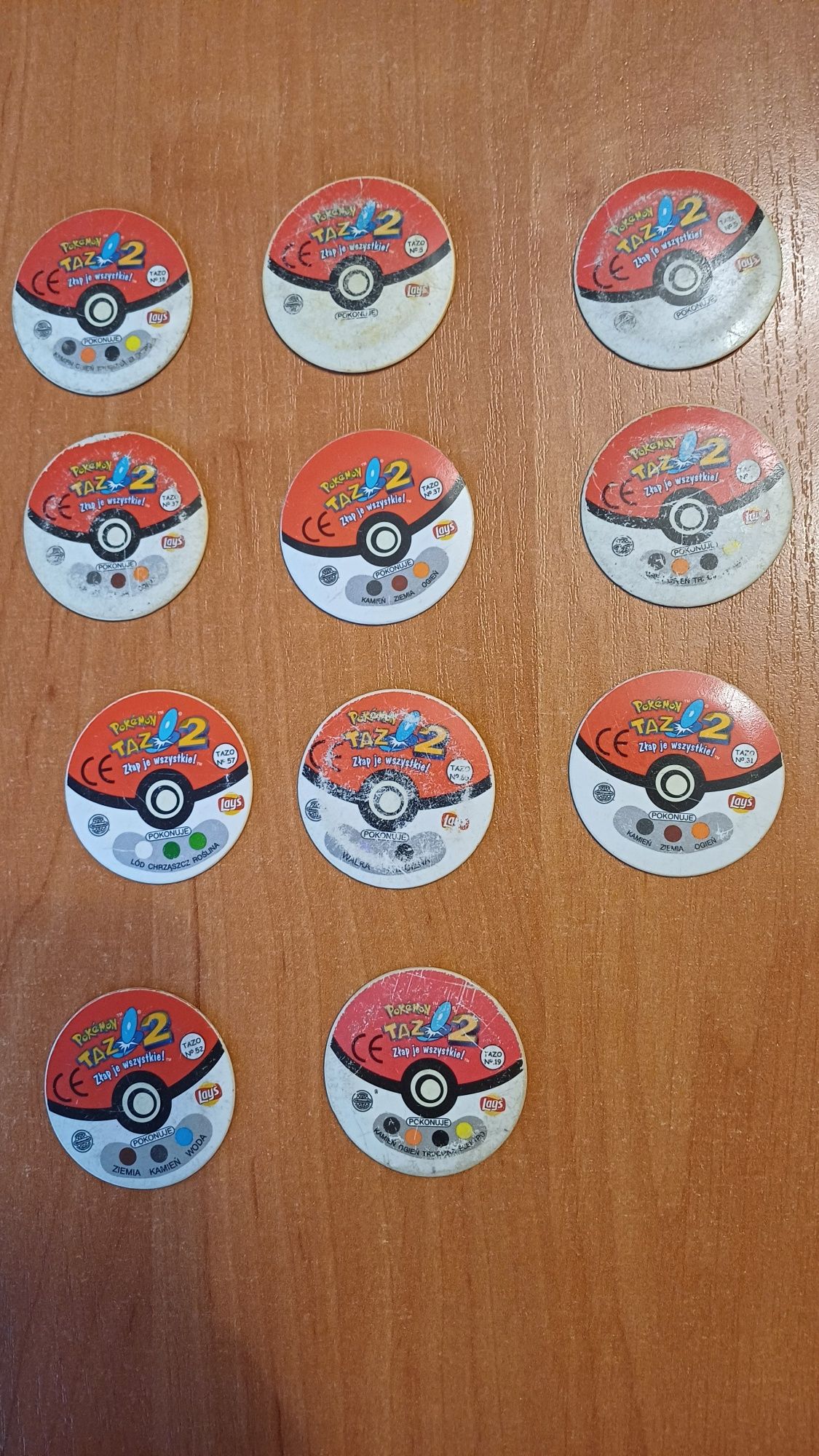 22 kapsle Pokemon Tazo 2