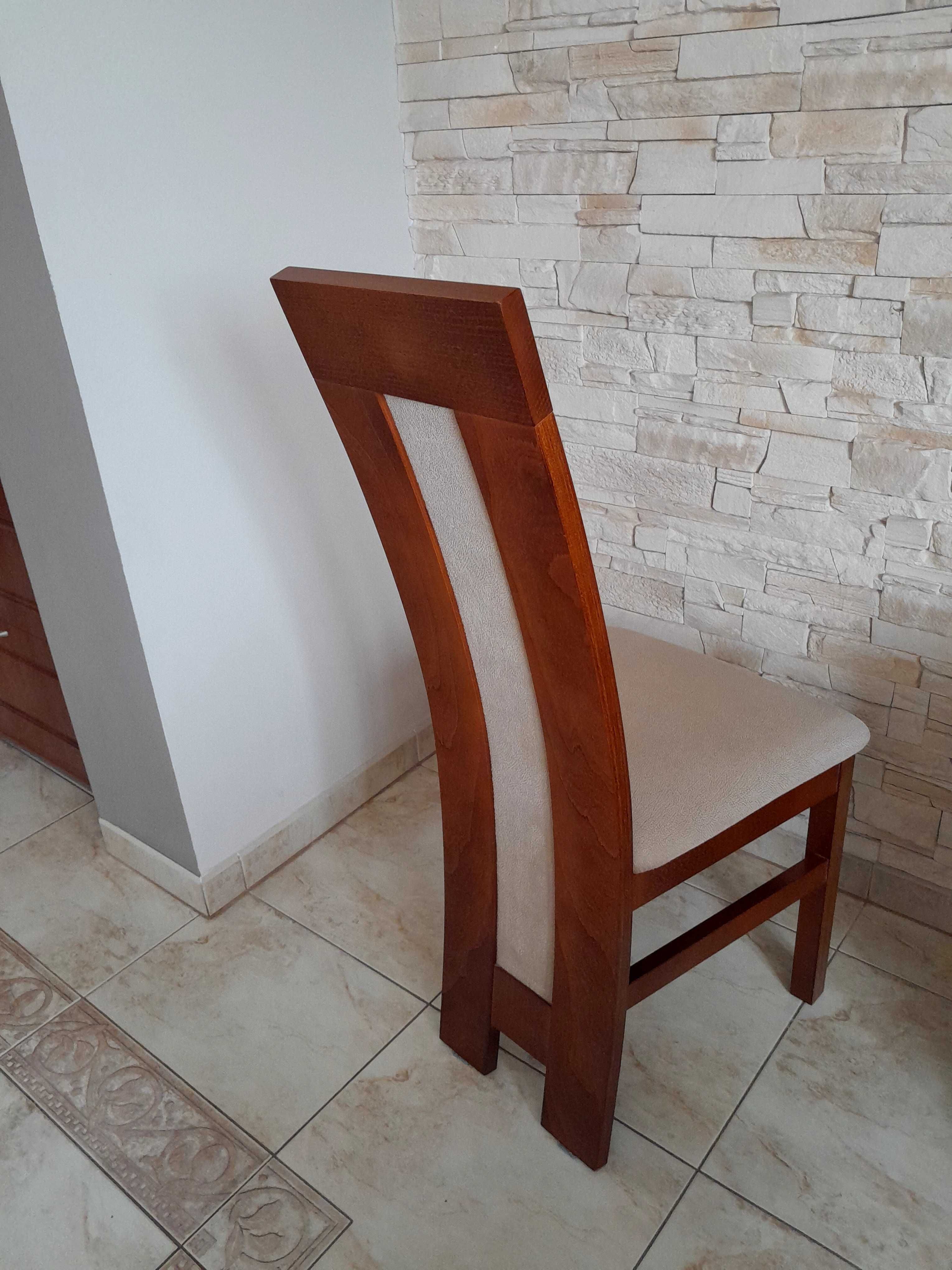 Krzesla drewniane z wysokim oparciem-stan idealny!