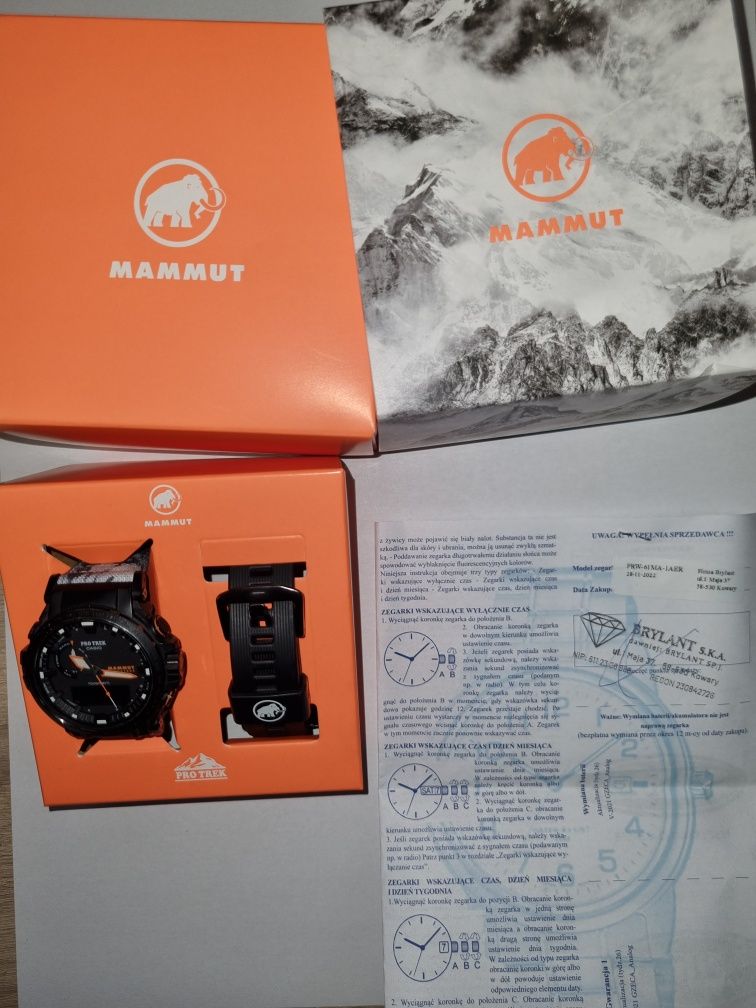 Zegarek ProTrek Casio Mammut x Pro Trek - męski