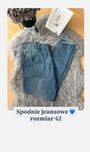 Jeansy damskie basic casual high weist skinny denim bawełniane 42/XL