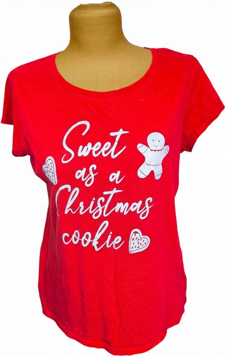 Beloved świąteczne koszulka t-shirt z nadrukiem sweet as a cookie xl