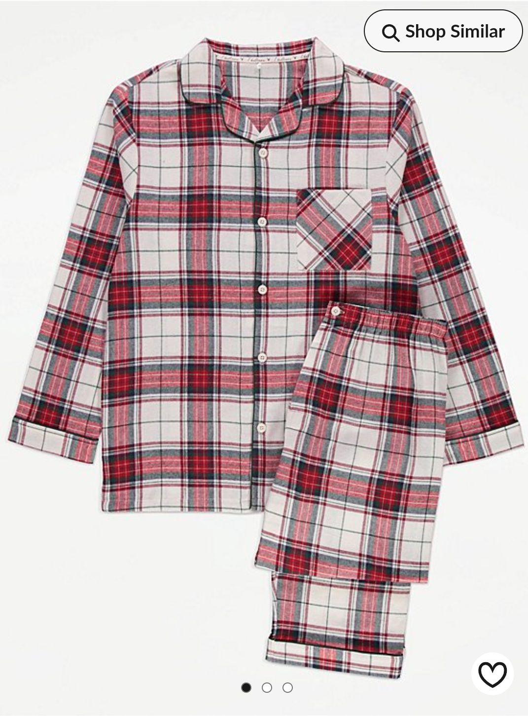 Чоловіча піжама George Christmas Red Checked Matching Family