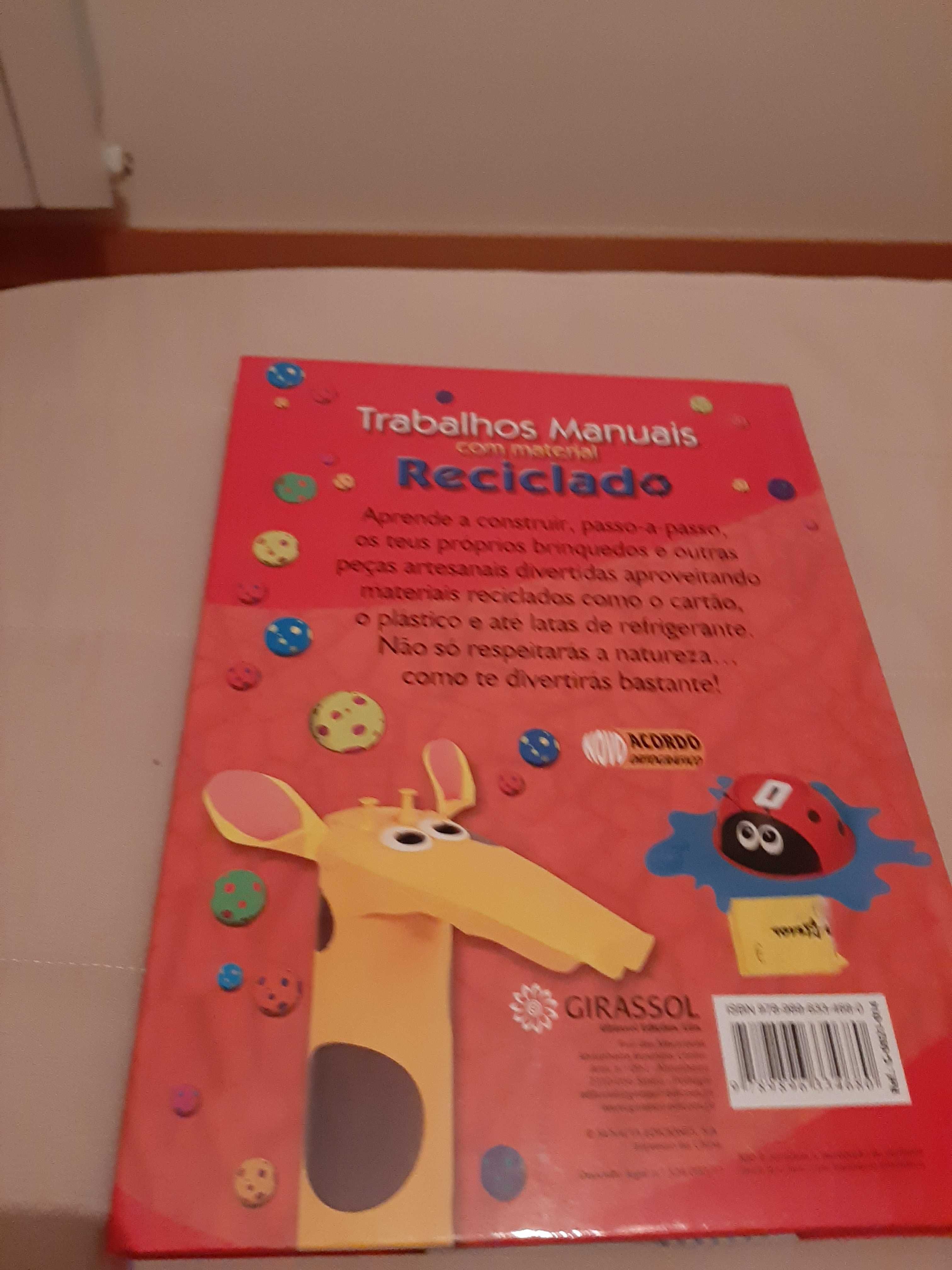 Livro Trabalhos Manuais de Material Reciclado