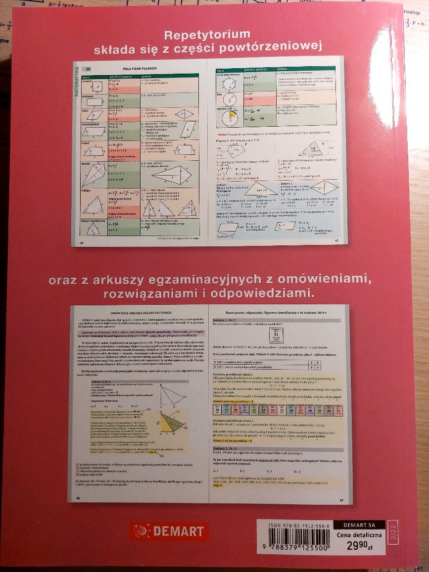 Egzamin ósmoklasisty - język polski
Repetytorium. Stan bardzo dobry, b