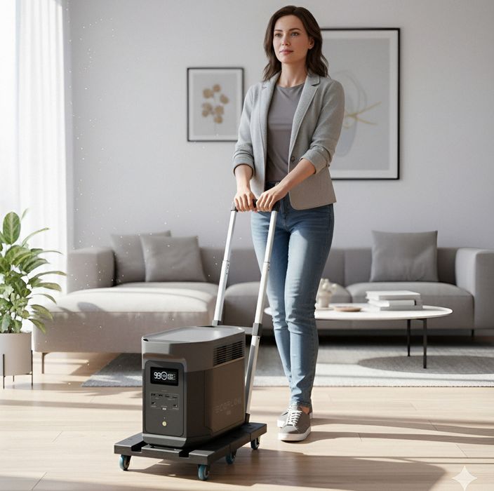 Візок для EcoFlow/Bluetti/важкої зарядної станції 20-50 кг/АКБ/LifePo4