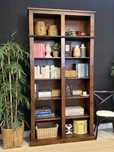 armario, movel, estante, livreiro, biblioteca, oriental, rustico