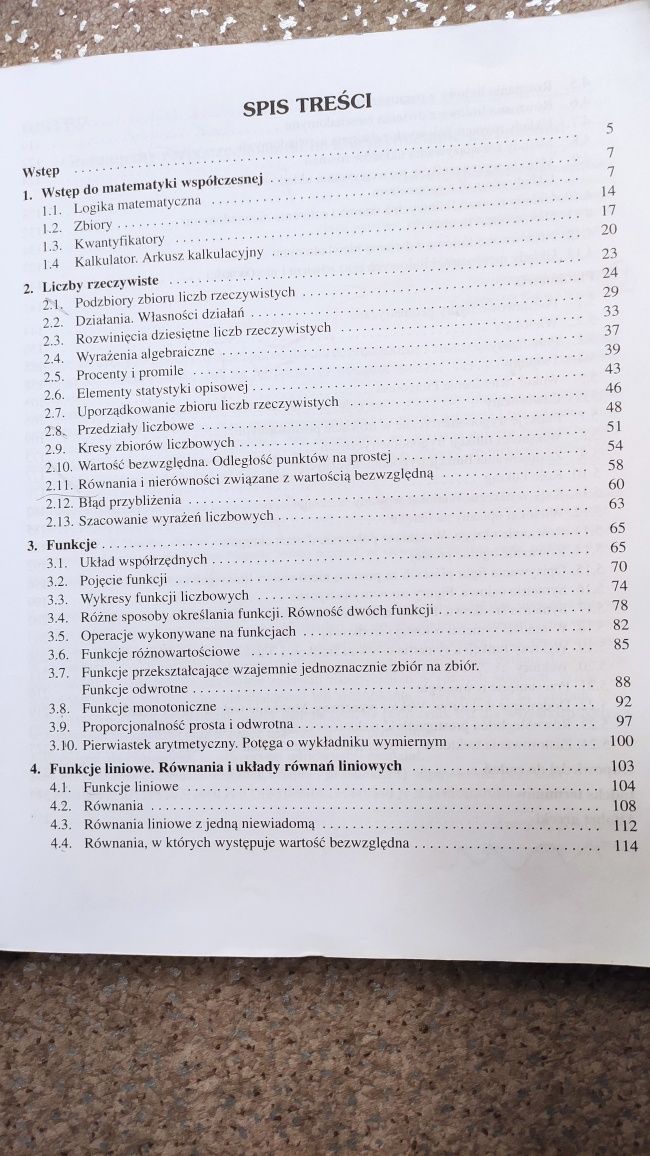 Matematyka krok po kroku 1 Podręcznik dla klasy 1 LO liceum technikum