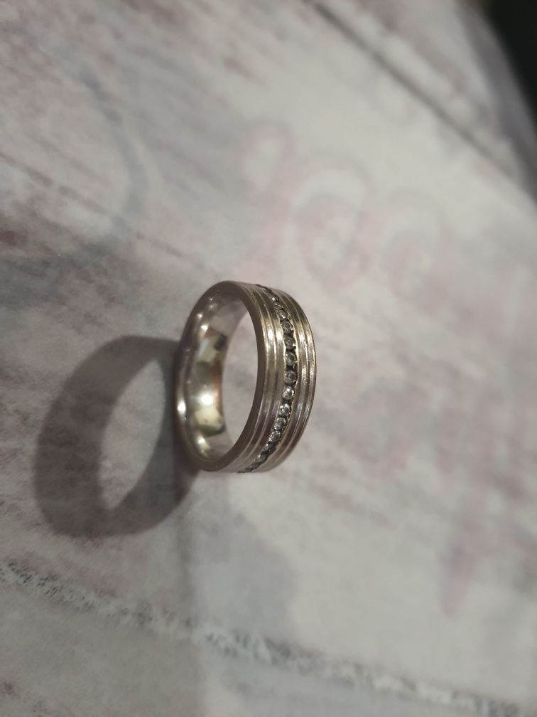Золотое колечко,кольцо дорожка с белого золота с бриллиантами 585