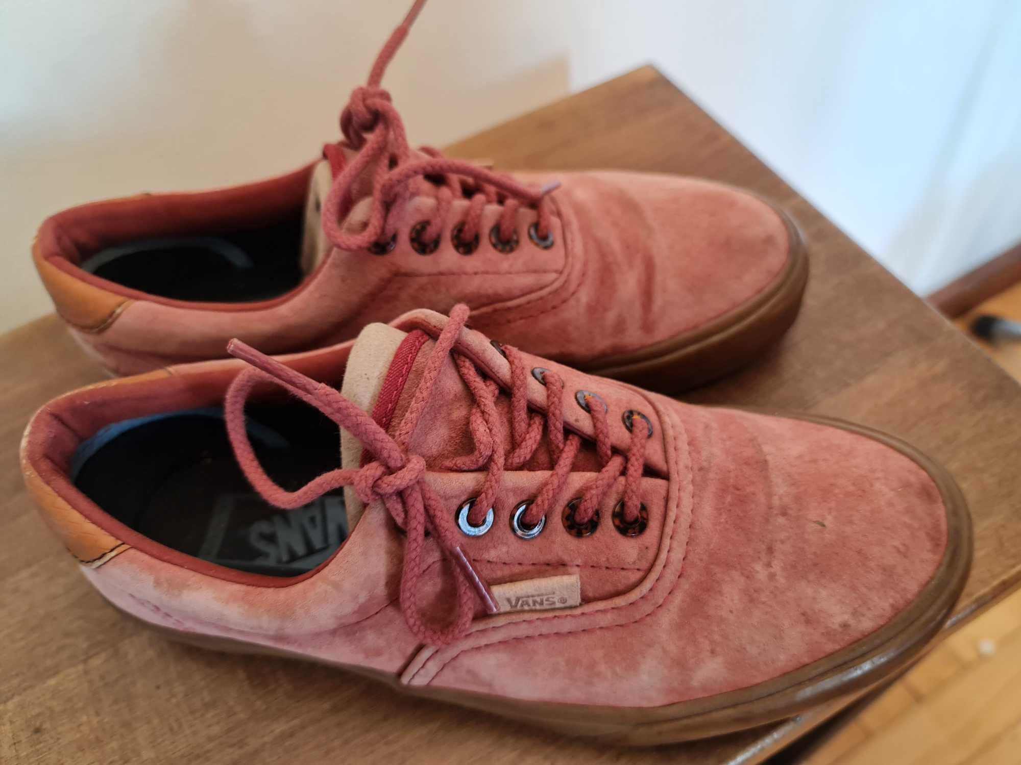 Skórzane Trampki VanS Era 59 CA - czerwony rozmiar 39.5