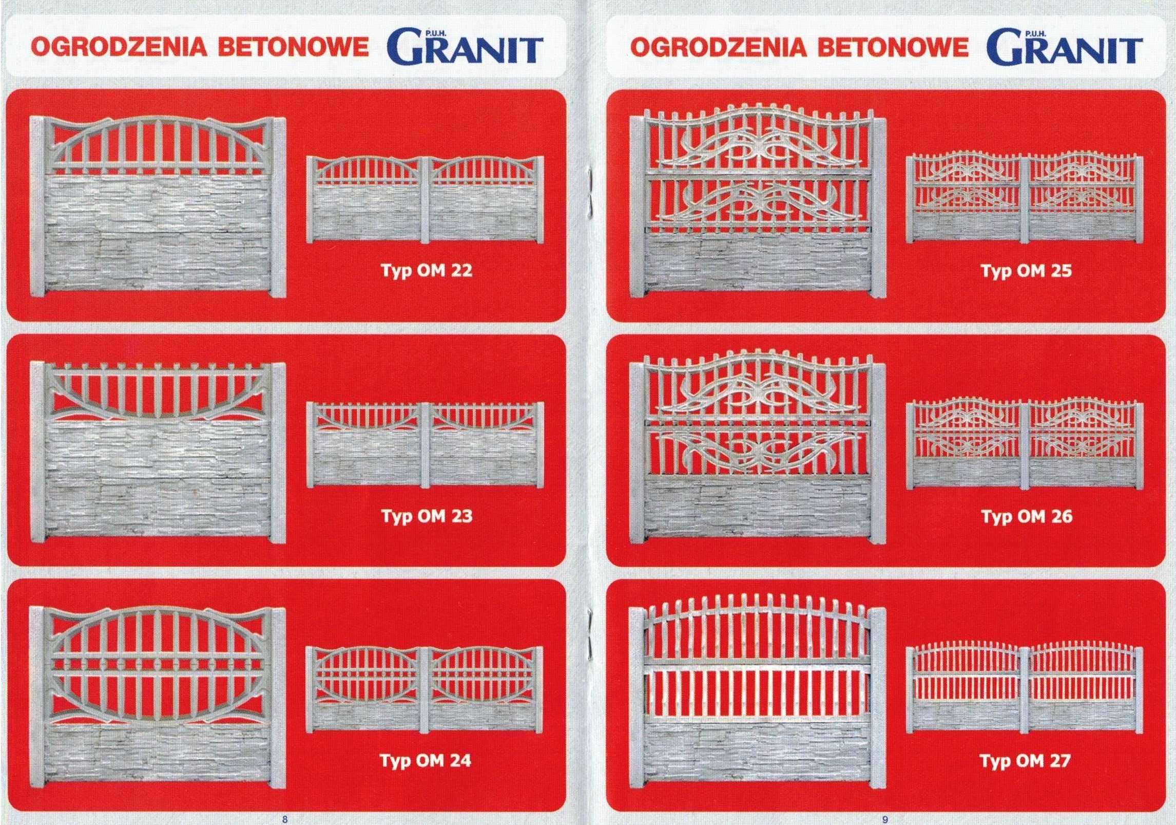 formy do ogrodzeń betonowych