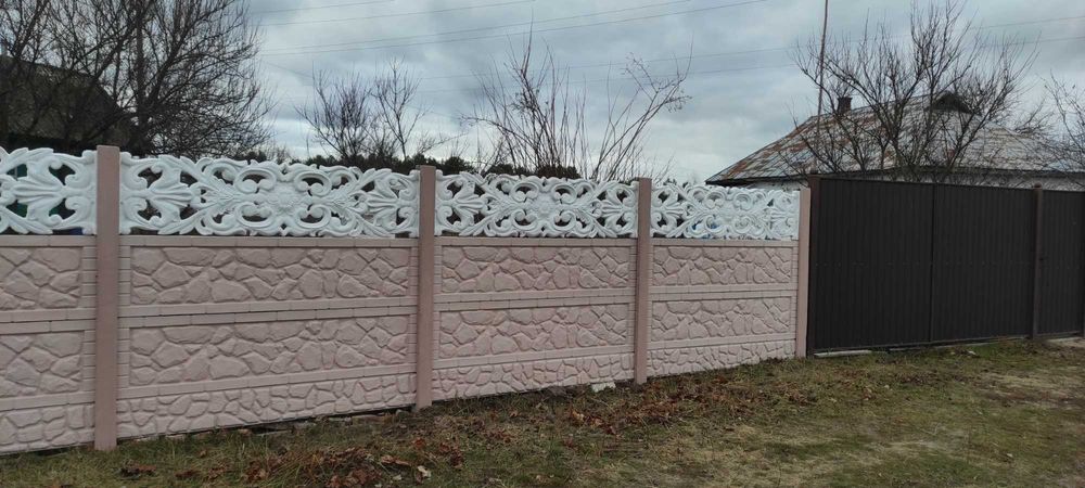 Найдешевша огорожа це бетонний паркан (забор, еврозабор)