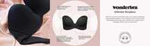 Wonderbra Ultimate strapless stanik biustonosz czarny 70F 32E 70E 32F
