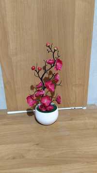 Цветок искусственный в горшке комнатный Растение бонсай Квітка декор