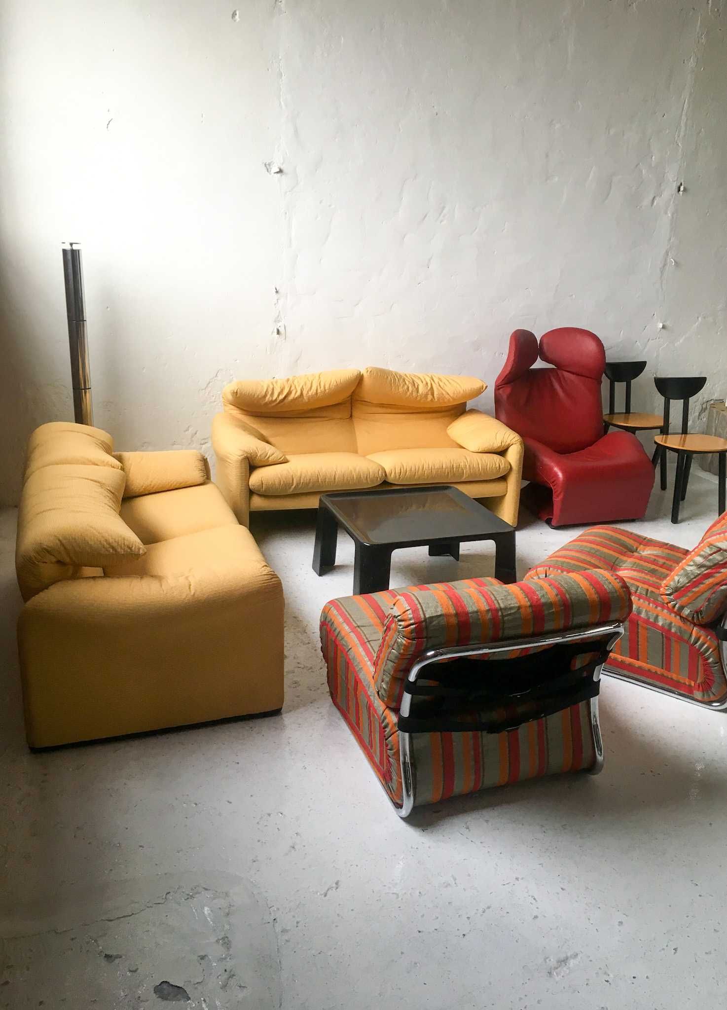 Cassina włoskie sofy Maralunga Vico Magistretti lata 70 vintage #5