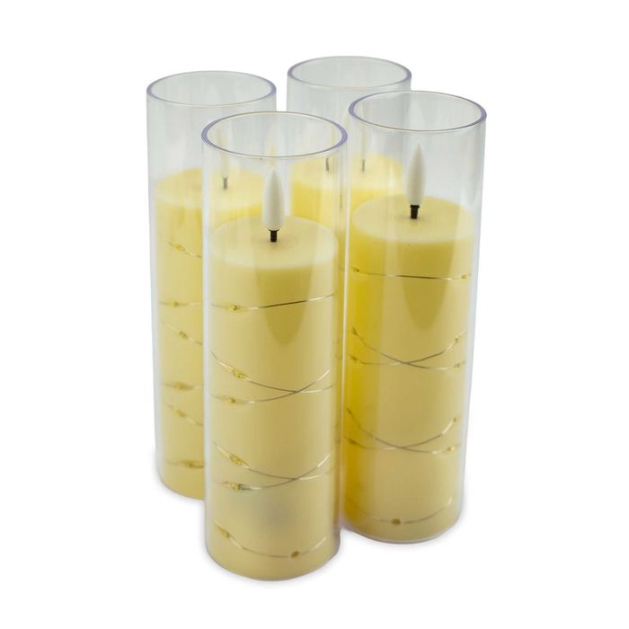 Znicze LED 4 szt. + 8 baterii GRATIS – długa żywotność