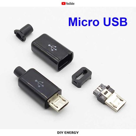 Разборной Штекер Micro USB 5PIN, Type-C