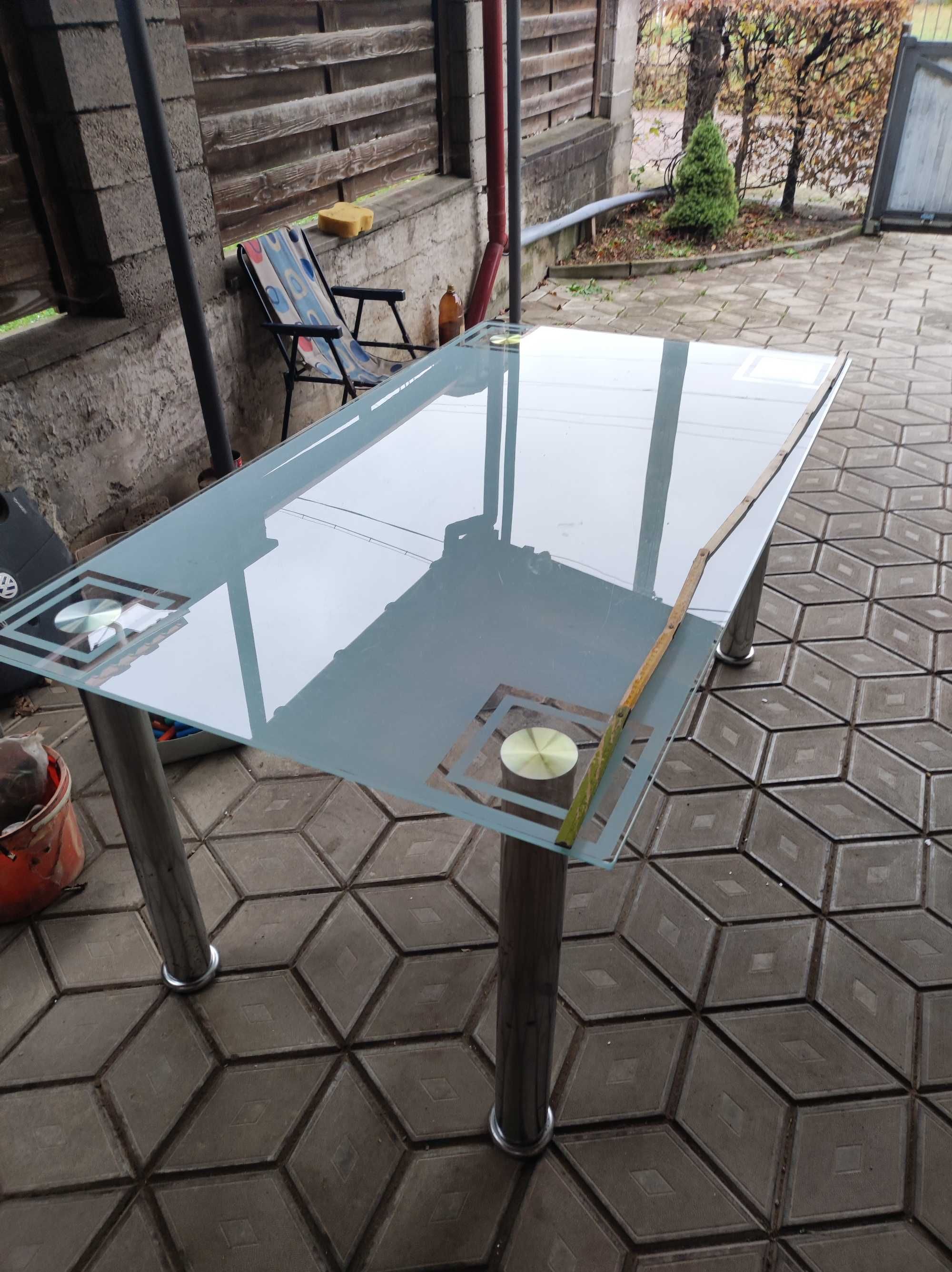 Стіл скляний обідній стекляный стол