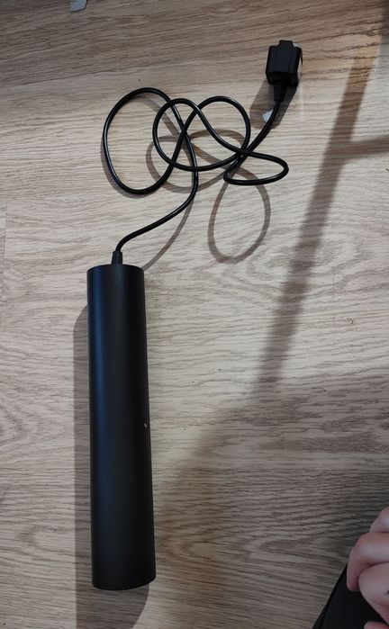 Lampa Sufitowa Wisząca Tuba Czarno Złota Gu10 2 Sztuki