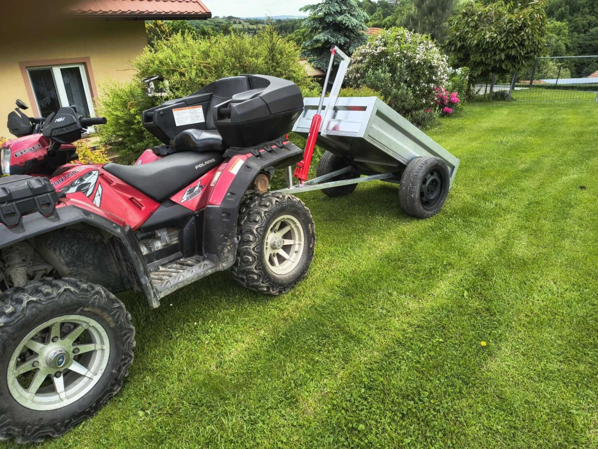 Przyczepka quad/traktorek z siłownikiem