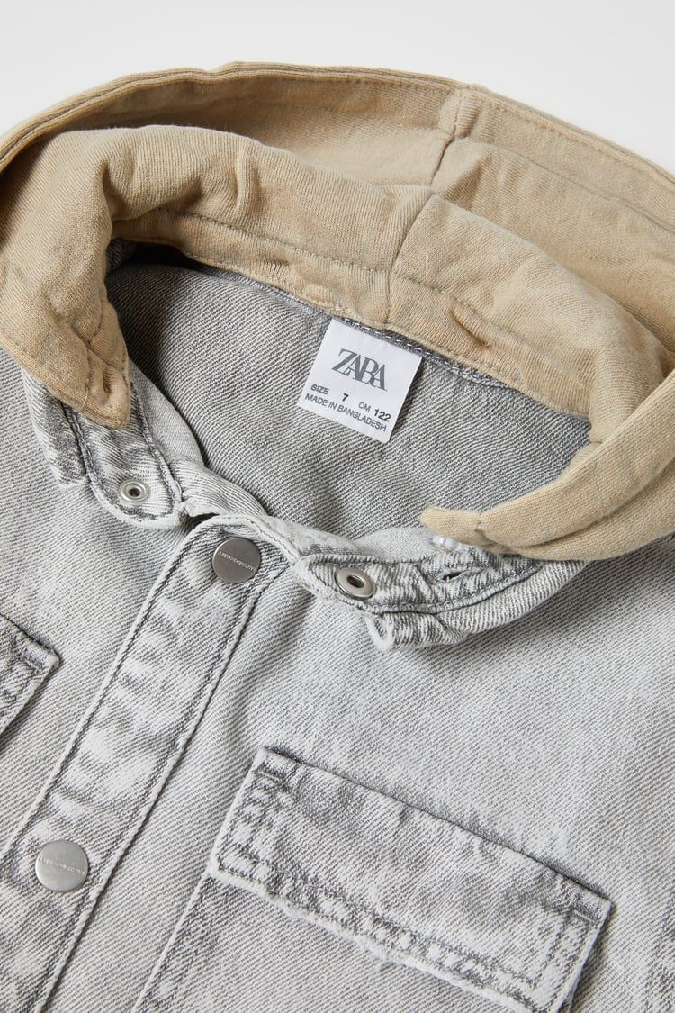 джинсова сорочка вітровка рубашка куртка 116 см Zara