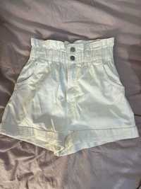Krótkie spodenki / szorty dżinsowe / jeansowe białe - H&M - NOWE!
