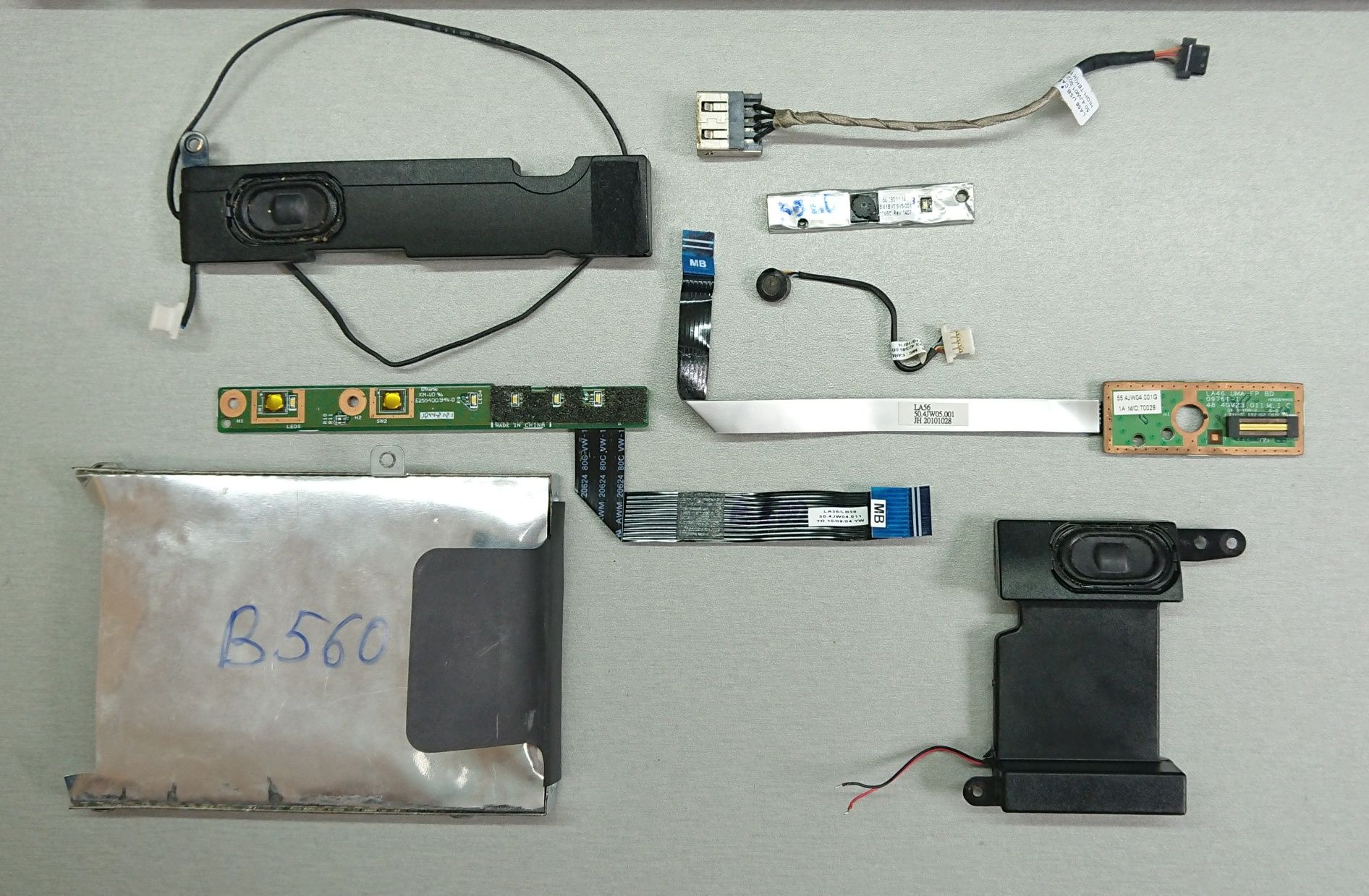 Lenovo B560 Разборка. Шлейф, плата, сканер, динамик, usb Леново