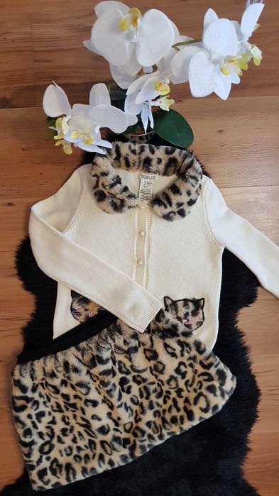 Cudny zestaw:) sweterek ze spódniczka RACHEL ZOE 128