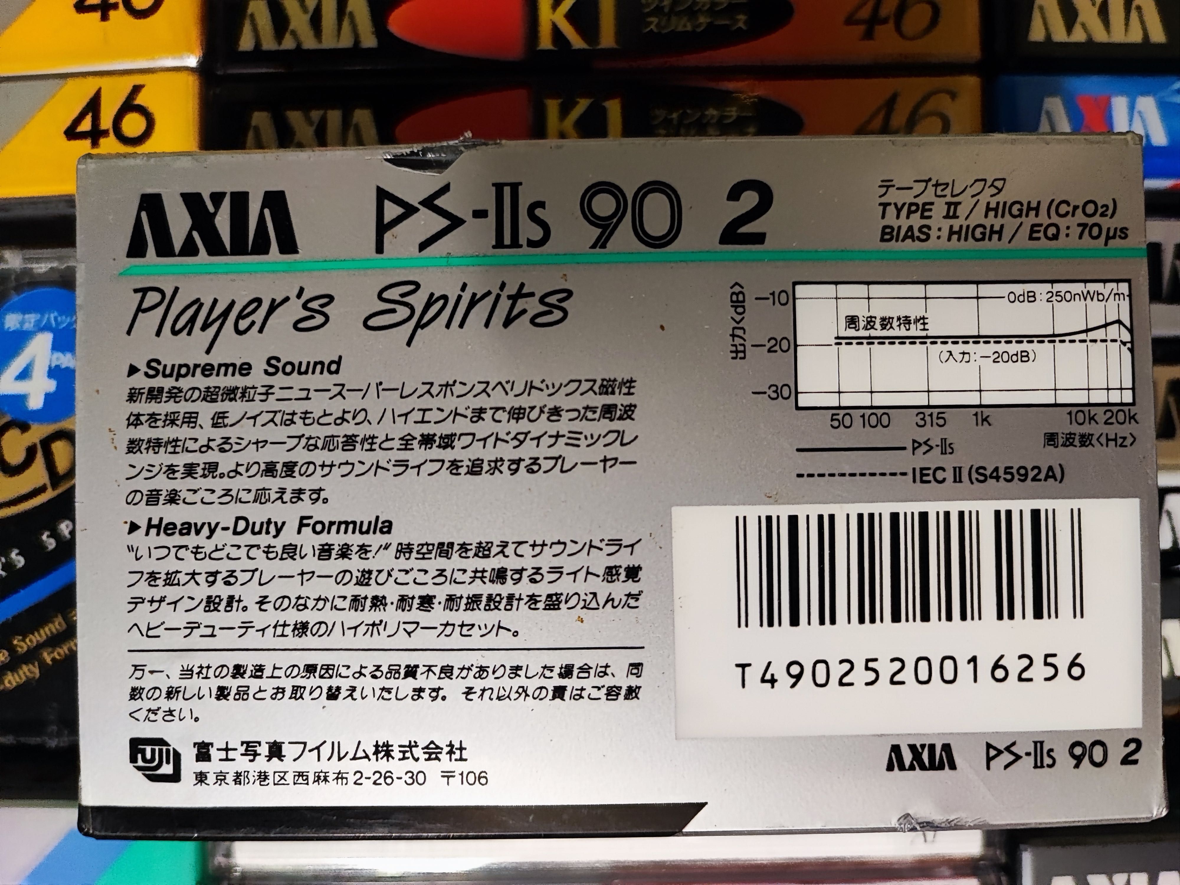 Cassette AXIA (FUJI) PS-IIs C90