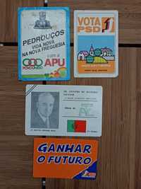 Lote de 4 Calendários * Partidos Políticos * 1983/1985/1987/1994