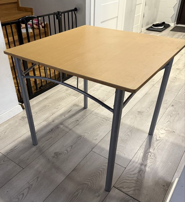 Stół do kuchni, stolik kuchenny 80x80 kwadratowy metalowe nogi