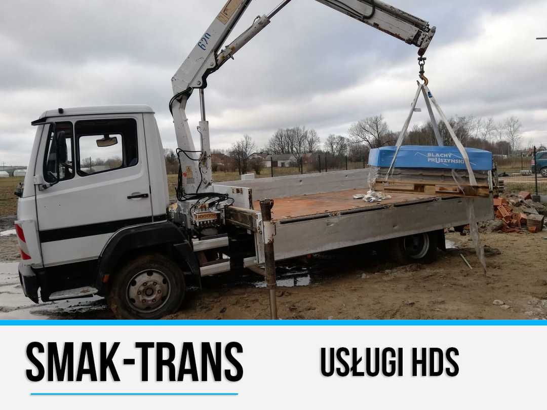 Transport HDS WYWROT Piach beton Przeprowadzki WINDA Paleciak