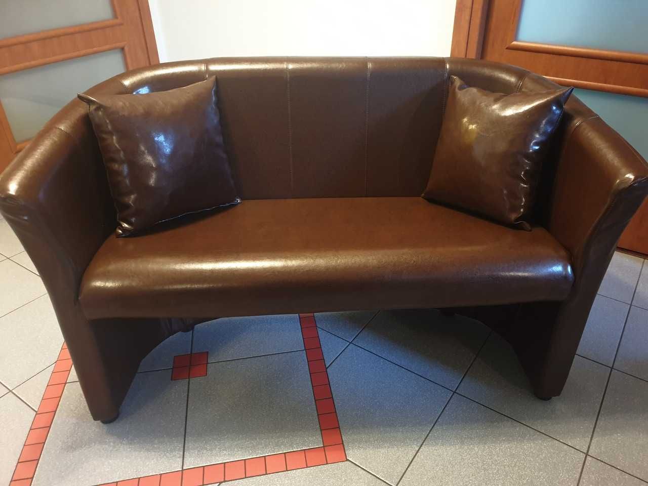 Sofa 3 osobowa z ekoskóry czekoladowy brąx