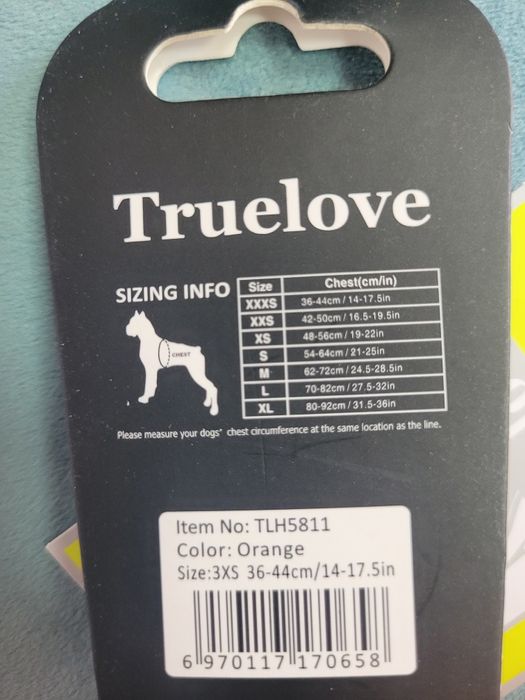 Szelki dla psa Truelove Active  r.XXXS