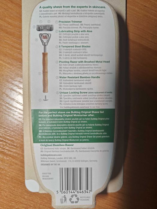 Bulldog Original Bamboo maszynka do golenia