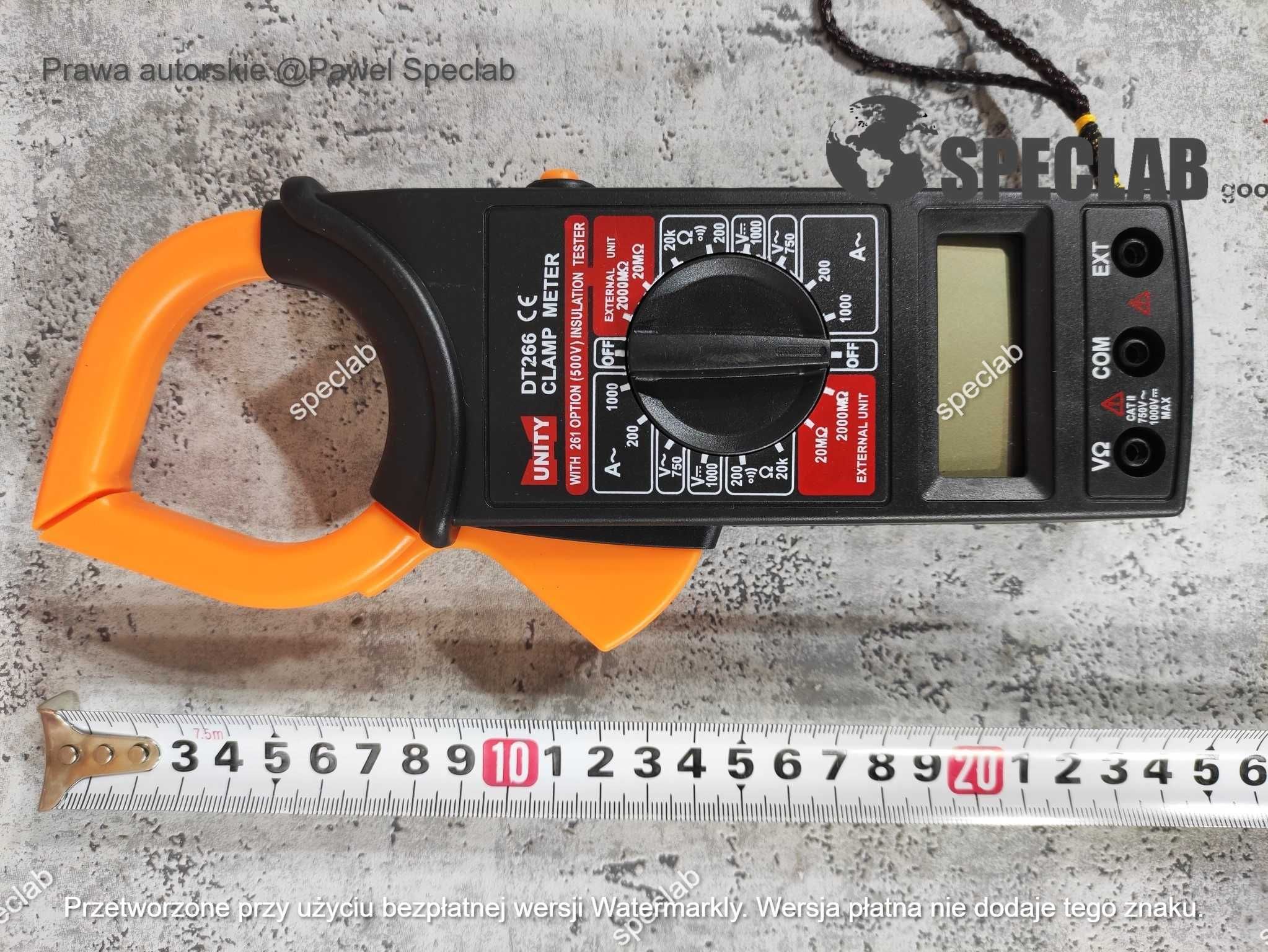 MIERNIK CĘGOWY Cyfrowy Multimer DT-266 LCD + etui AG102B