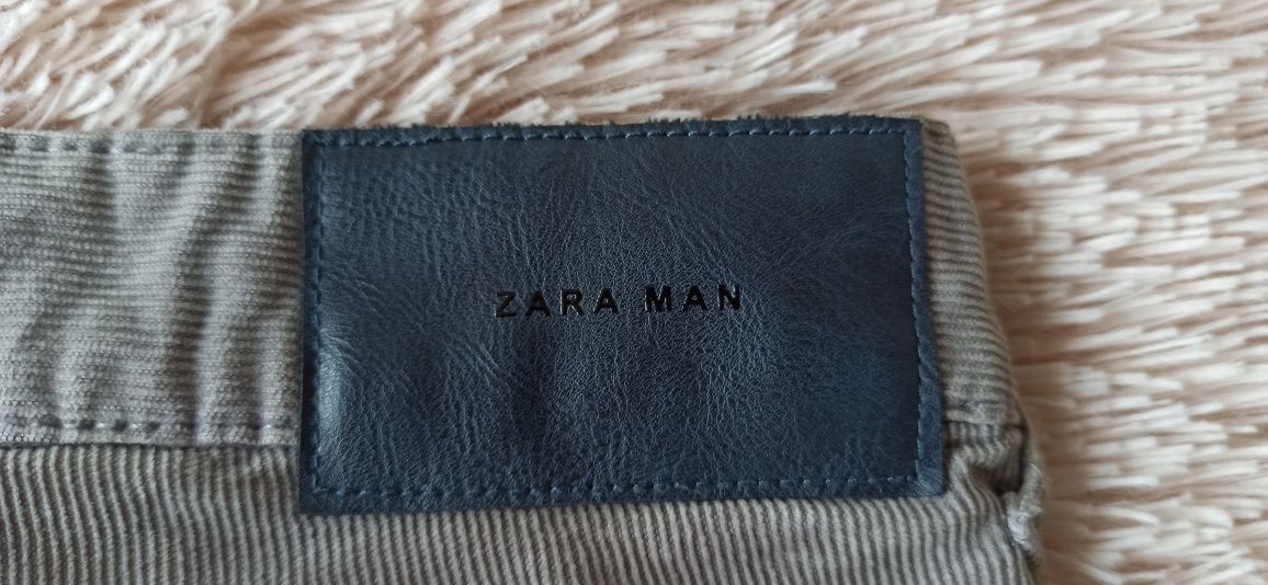 Брюки сірі вільветові Zara Man 32р.(М)