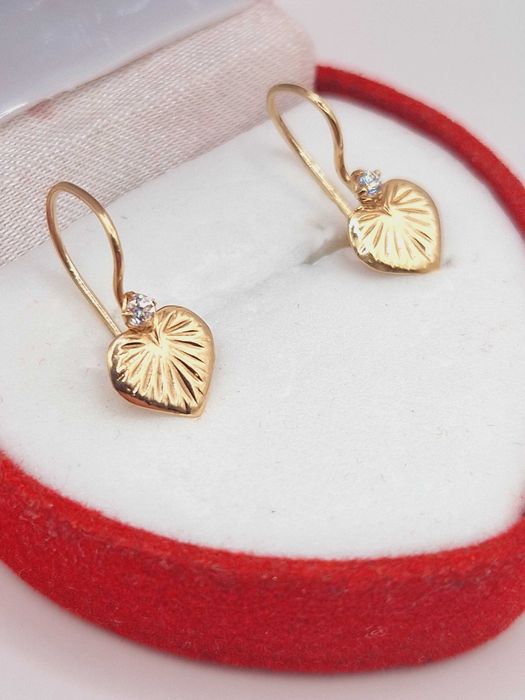 Złote kolczyki próby 585 (14K)