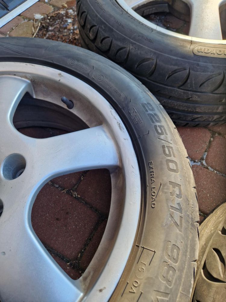 Sprzedam felgi 5x112 R17 marki Borbet wraz z oponami letnimi