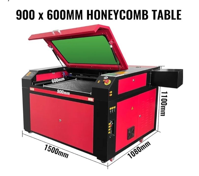 Máquina de corte e gravação a laser CO2  900x600 - 100w laser