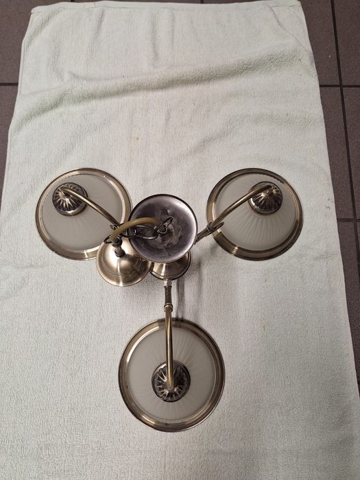 Żyrandol mosiężny 3-punktowy