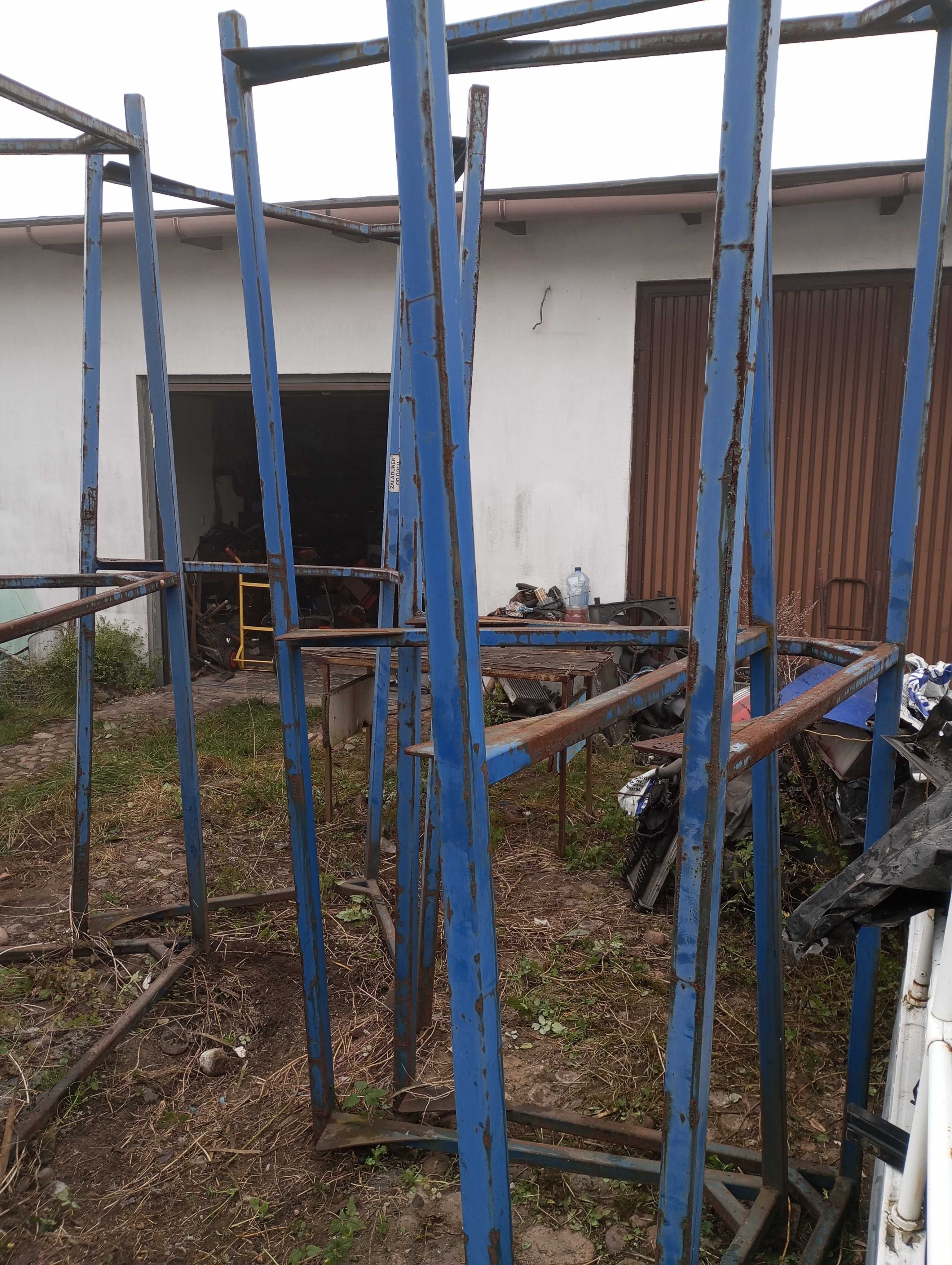Regał magazynowy wysoki 280cm palety solidny 1,6 tony