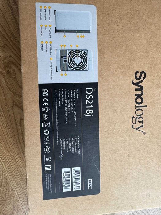 Дискова станція NAS Synology 218j