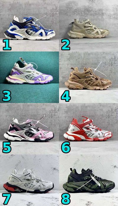 ВСІ КОЛЬОРИ‼️ Унісекс кросівки Balenciaga Track 2/траки 2/трак 2/36-46